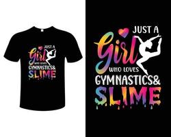 plantilla de ilustración de vector de diseño de camiseta de gimnasia