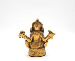 Gold metallic shining ganesha lord of success. photo