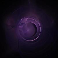 space illustration, purple planet on black background photo