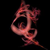 red abstract element on black background, digital graphic, background, modern design photo