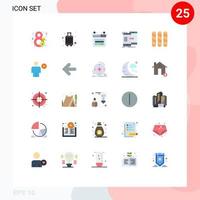 25 Creative Icons Modern Signs and Symbols of syncing sync travel sharing web Editable Vector Design Elements