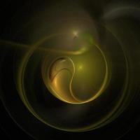 rounded smooth abstract olive element on black background, design, graphic photo