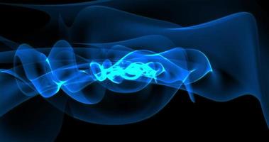 Abstract background. Blue lines and waves look like magical energy beautiful glowing smoke in space or fabric photo