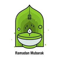 Ramadan Kareem concept banner vector illustration