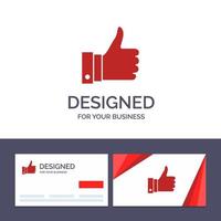 tarjeta de visita creativa y plantilla de logotipo aprecian comentarios buenos como ilustración vectorial vector