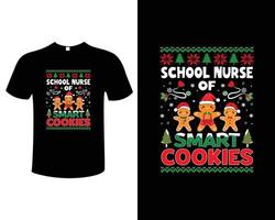 Christmas Cooking T-Shirt Design Vector Illustration Template