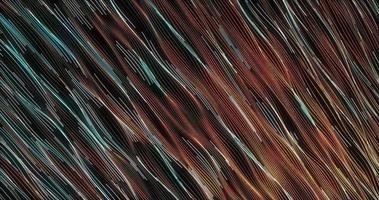 Abstract background of blue and yellow diagonal small neon bright stripes of particles in the form of waves with a glow effect. Screensaver beautiful photo