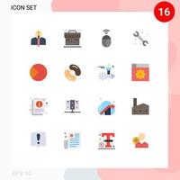 Universal Icon Symbols Group of 16 Modern Flat Colors of business plumbing briefcase plumber computer Editable Pack of Creative Vector Design Elements