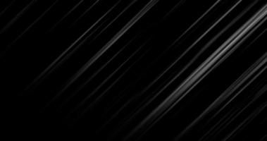 Abstract beautiful diagonal geometric black and white flying luminous stripes with sticks lines of meteorites on a black background photo