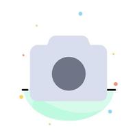 Camera Image Basic Ui Abstract Flat Color Icon Template vector