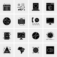 16 Universal Business Icons Vector Creative Icon Illustration to use in web and Mobile Related project