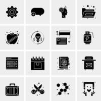 16 Universal Business Icons Vector Creative Icon Illustration to use in web and Mobile Related project