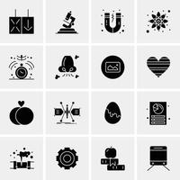 16 Business Universal Icons Vector Creative Icon Illustration to use in web and Mobile Related project