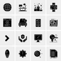 16 Business Universal Icons Vector Creative Icon Illustration to use in web and Mobile Related project