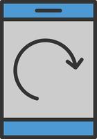 Backup Line Filled Icon vector