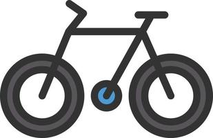 Bike Line Filled Icon vector