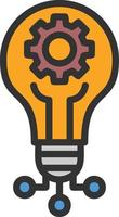 Skill Line Filled Icon vector