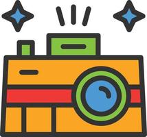 Camera Line Filled Icon vector