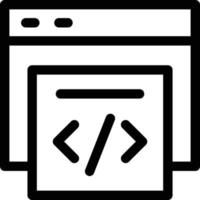Web Programming Line Icon vector
