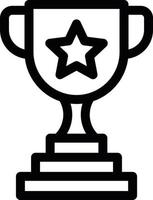 Trophy Line Icon vector