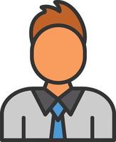 Executive Line Filled Icon vector