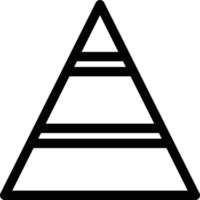 Pyramid Line Icon vector