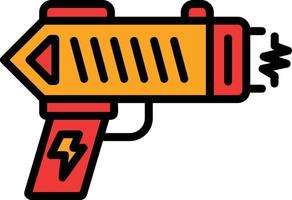 Stun Gun Line Filled Icon vector