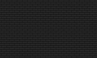 Black brick wall, for decoration or background. Vector illustration