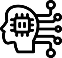 Intelligent Data Line Icon vector