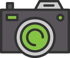 Camera Line Filled Icon vector