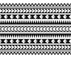 Polynesian Maori tribal seamless hawaii pattern. Background for fabric, wallpaper, card template, wrapping paper, decoration, carpet, textile, cover. ethnic tattoo style pattern vector