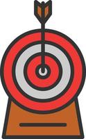 Goal Line Filled Icon vector