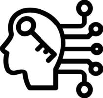 Hacking Skills Line Icon vector