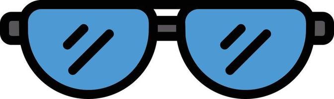 Sun Glasses Line Filled Icon vector