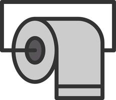 Tissue Paper Line Filled Icon vector