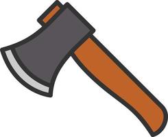 Axe Line Filled Icon vector