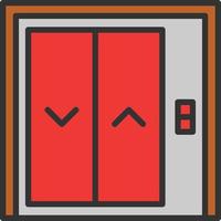 Elevator Line Filled Icon vector