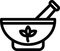 Pestle Line Icon vector