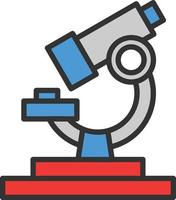 Microscope Line Filled Icon vector