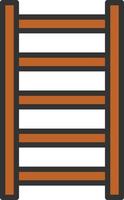 Step Ladder Line Filled Icon vector