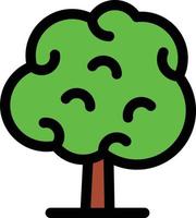 Trees Line Filled Icon vector