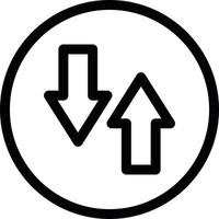 Swap Line Icon vector