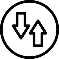 Swap Line Icon vector