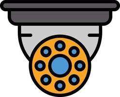 Cctv Line Filled Icon vector