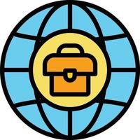 Business Line Filled Icon vector