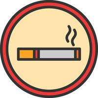 Smoking Line Filled Icon vector