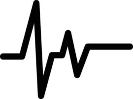 Electrocardiogram Line Icon vector