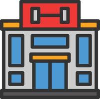 Gym Line Filled Icon vector