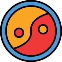 Philosophy Line Filled Icon vector