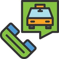 Calling Line Filled Icon vector